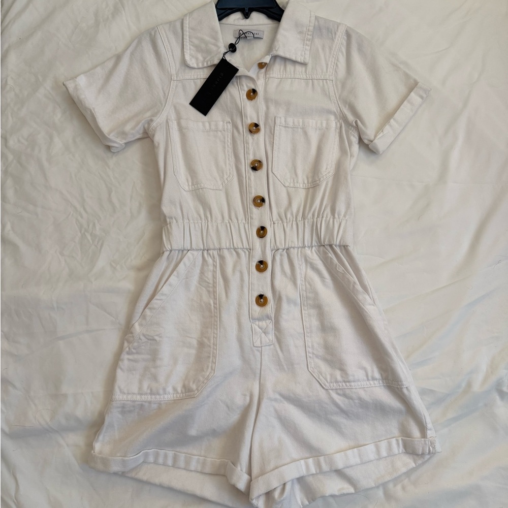 Women’s White One Piece Romper